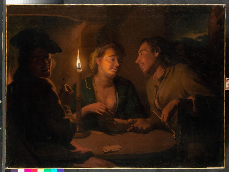 Godfried Schalcken, Kartenspieler